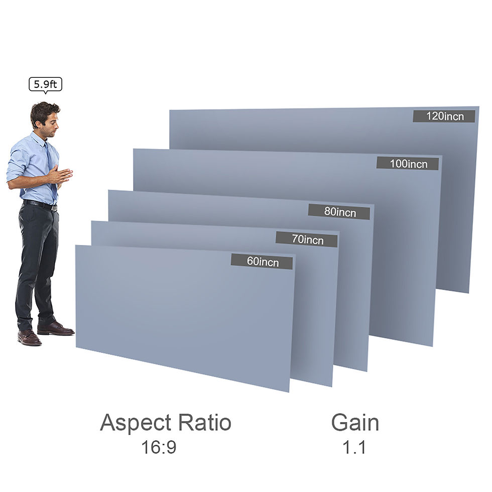 Thumbnail: Portable Projector Screen Simple Curtain Anti-Light 60/70/80/100/120 Inches Proj