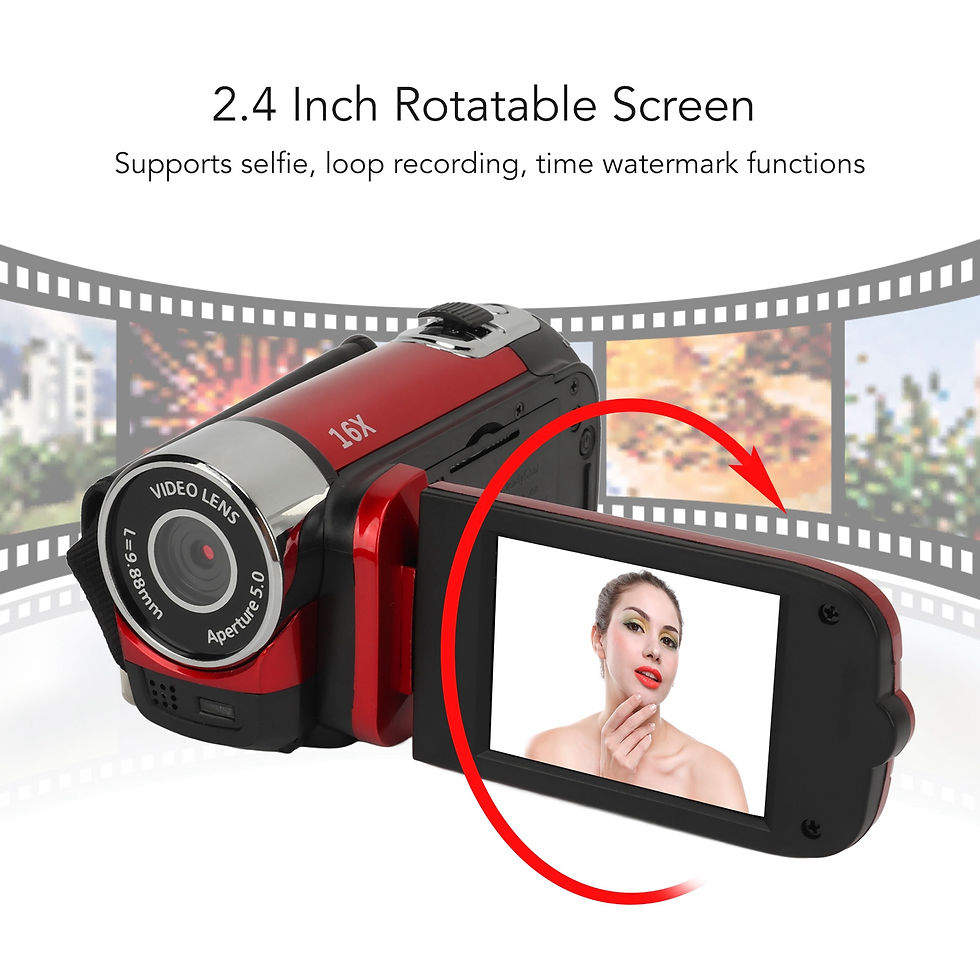 Thumbnail: VisionSnap D90 - 1080P HD Digital Camera with Rotatable Screen
