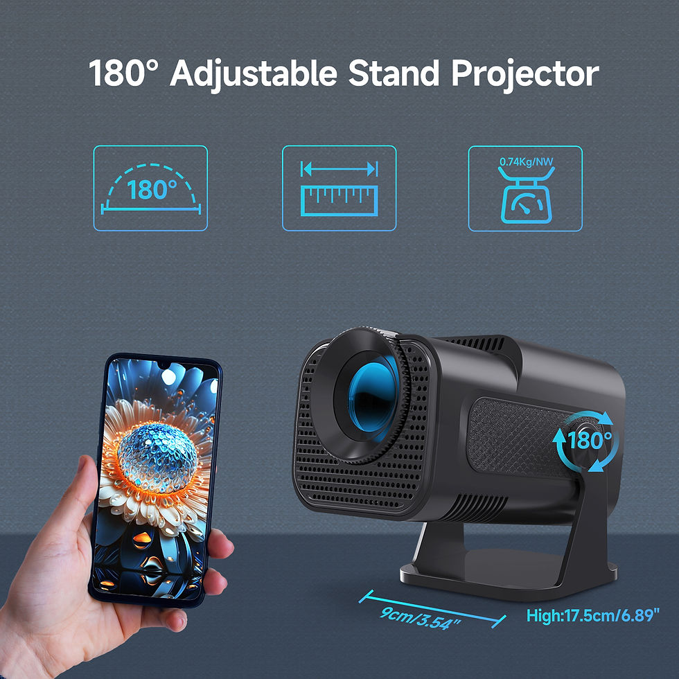 Thumbnail: Magcubic HY320 Mini Newly Native 720P Android 11 4K Projector 300ANSI Wifi6 BT5.
