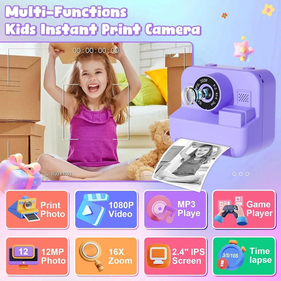 Thumbnail: PrintJoy Camera - Instant Print Kids Digital Camera