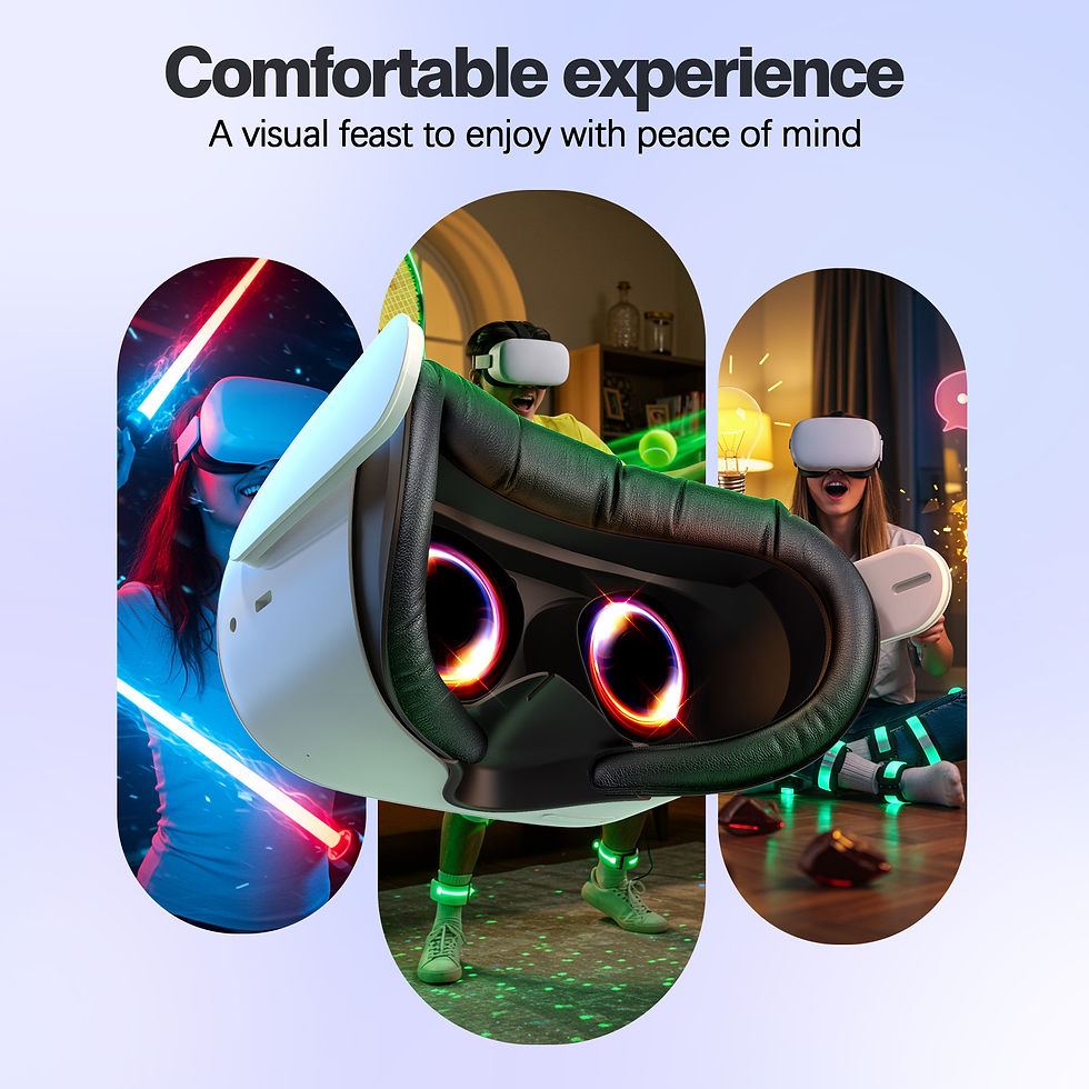 Thumbnail: HUADAI design Face Cushion Pad Compatible with Quest 2/Quest 3/Quest 3S Accessor