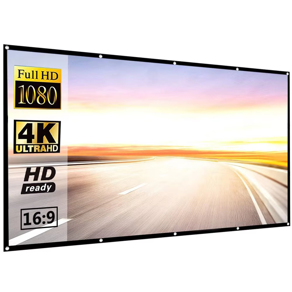 Foldable Projection Screen - Ultra HD Projection Curtain Screen