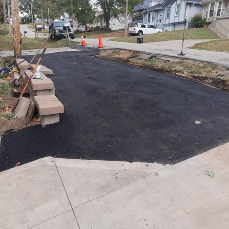 Asphalt Parking pad