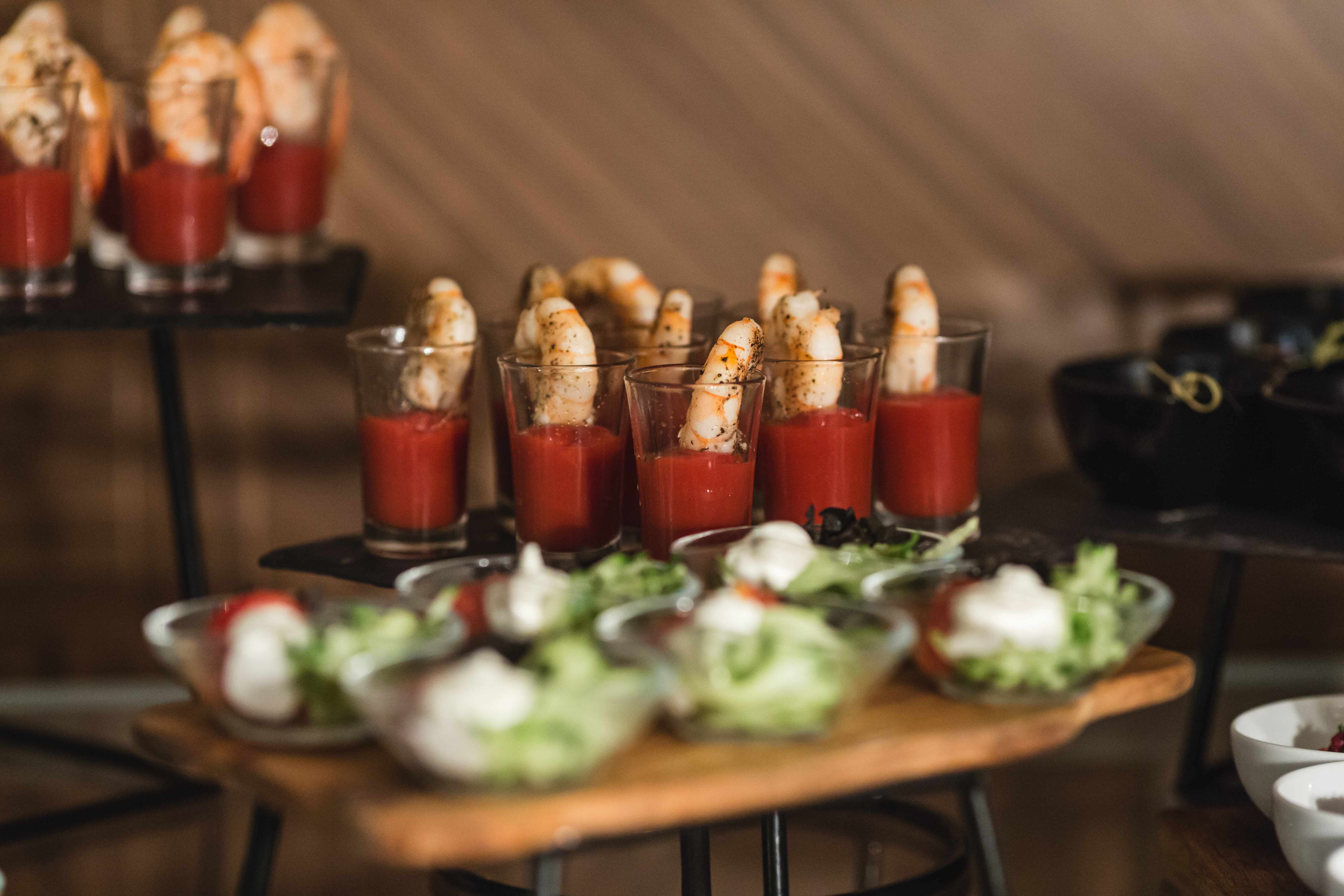 Arranged Food and Objects