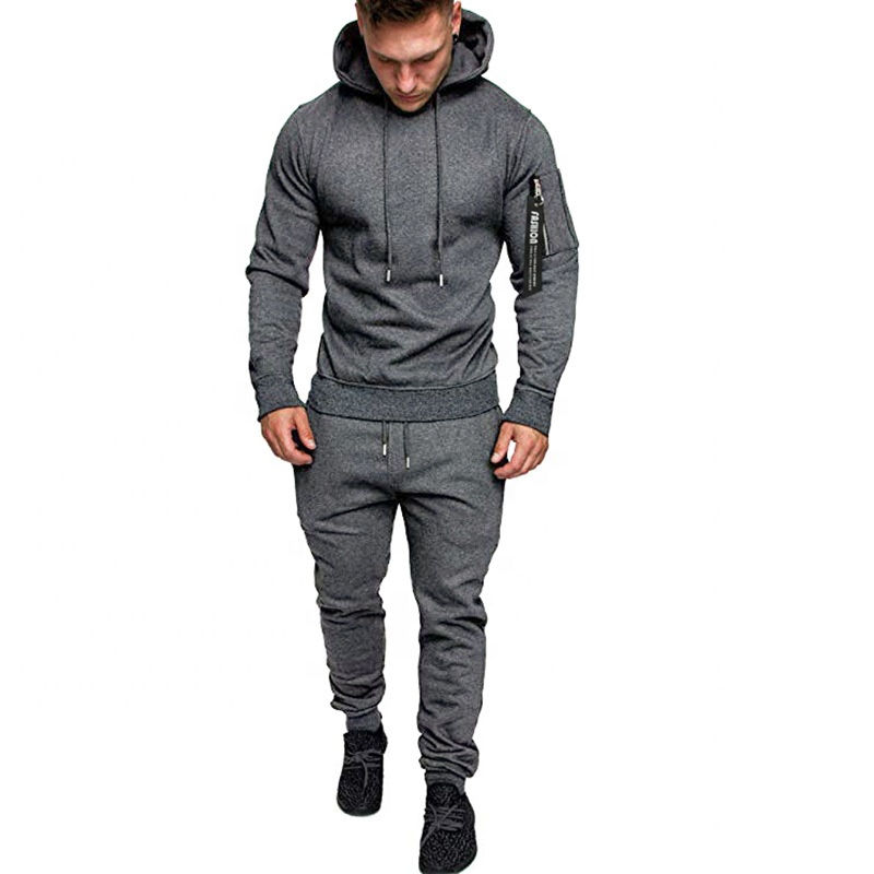 Thumbnail: Camo Print Sweatpants and Hoodie Set