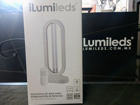 ILUMILEDS ILUUVOZ38WB - Dispositivo de mesa para desinfección de aire