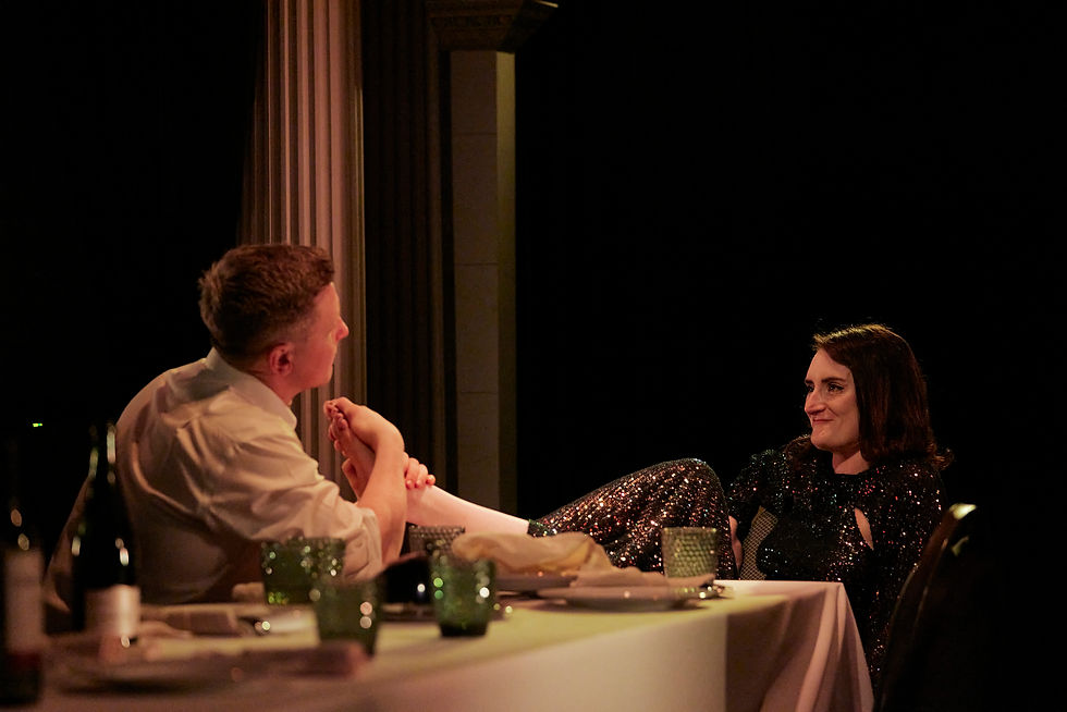 Macbeth and Lady Macbeth in Shakespeare North Playhouse's production of Macbeth