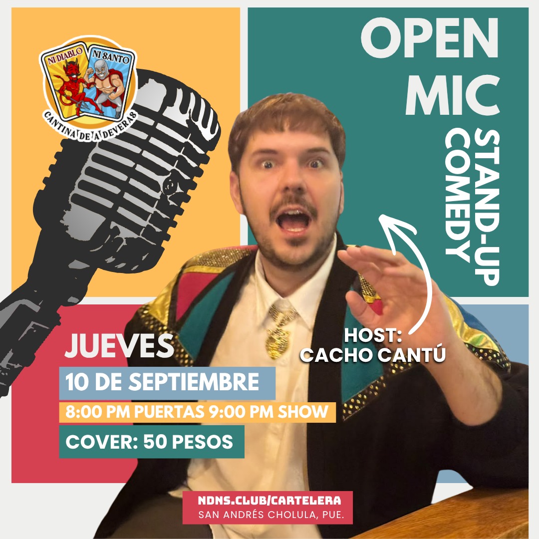 Open Mic con Cacho Cantú