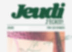 Jeudi j'écris