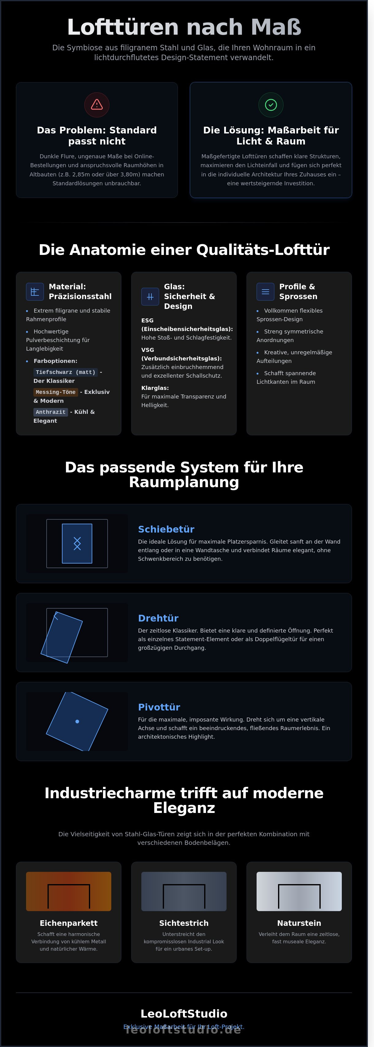 Lofttüren nach maß