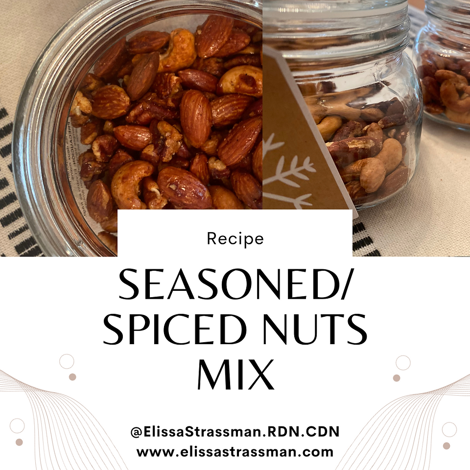 Seasoned/spiced mixed nuts recipe