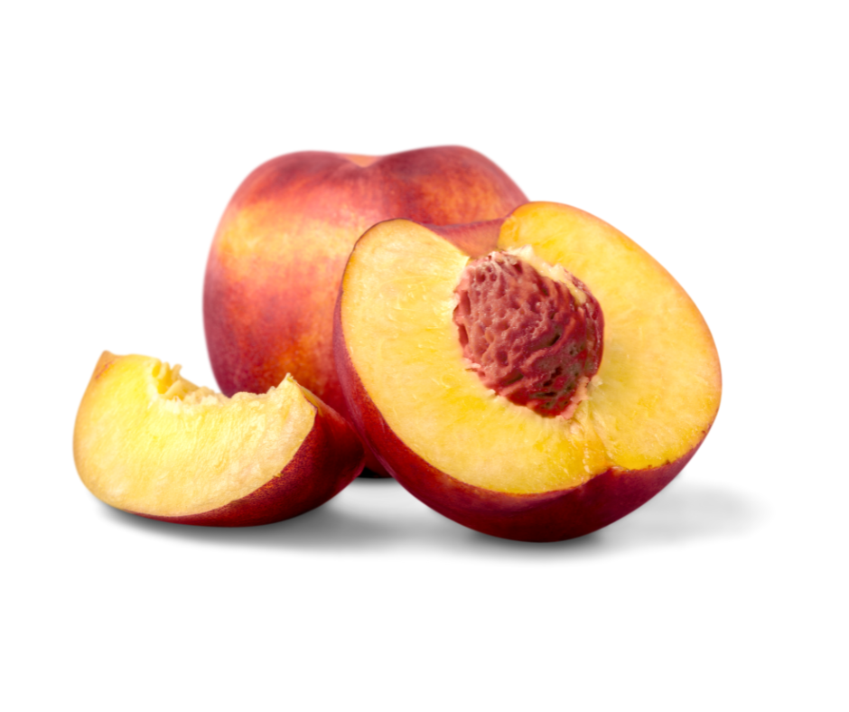 Halved and Quartered Peaches