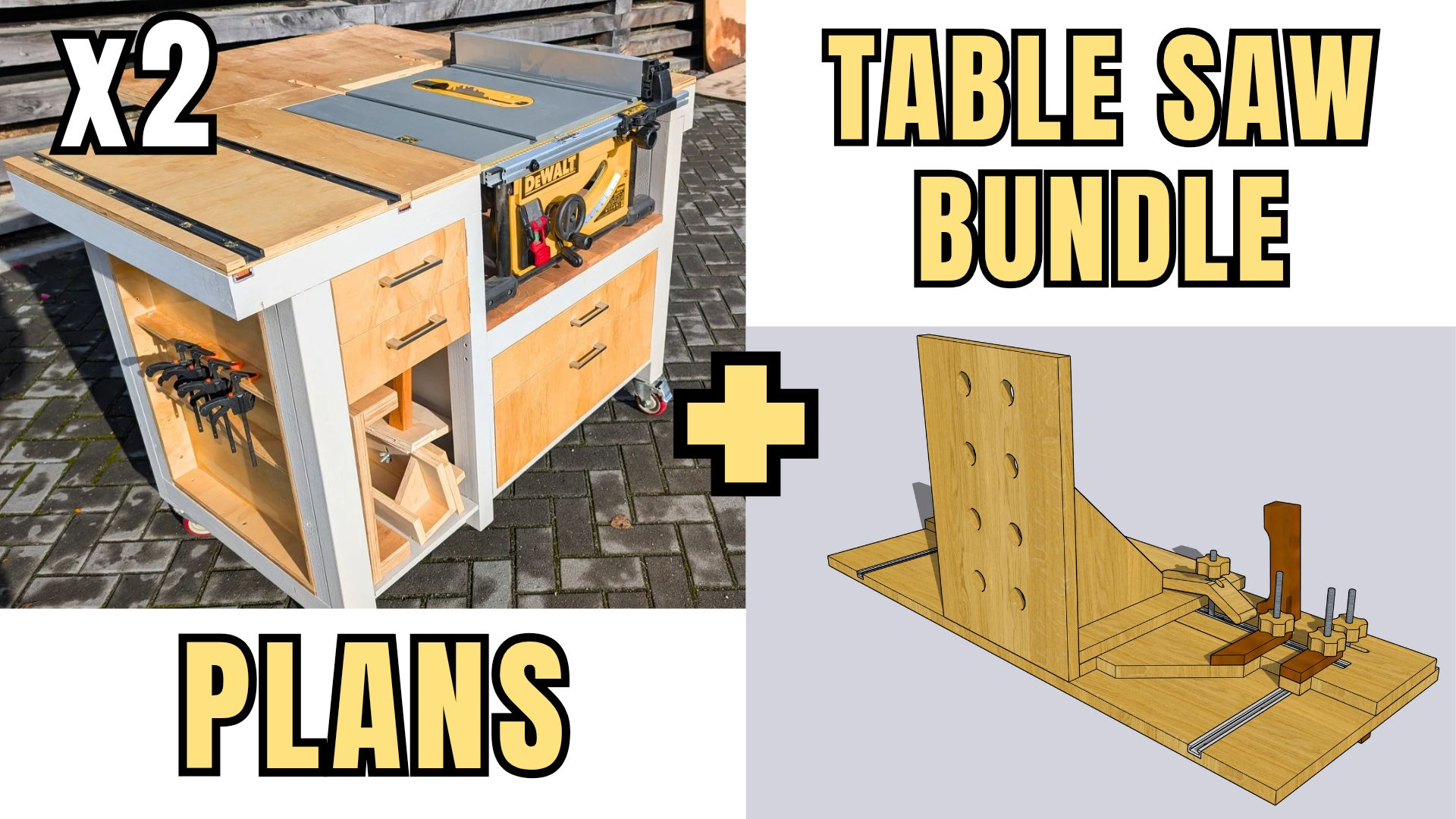 Table Saw Workbench - Bundle 2x PLANS