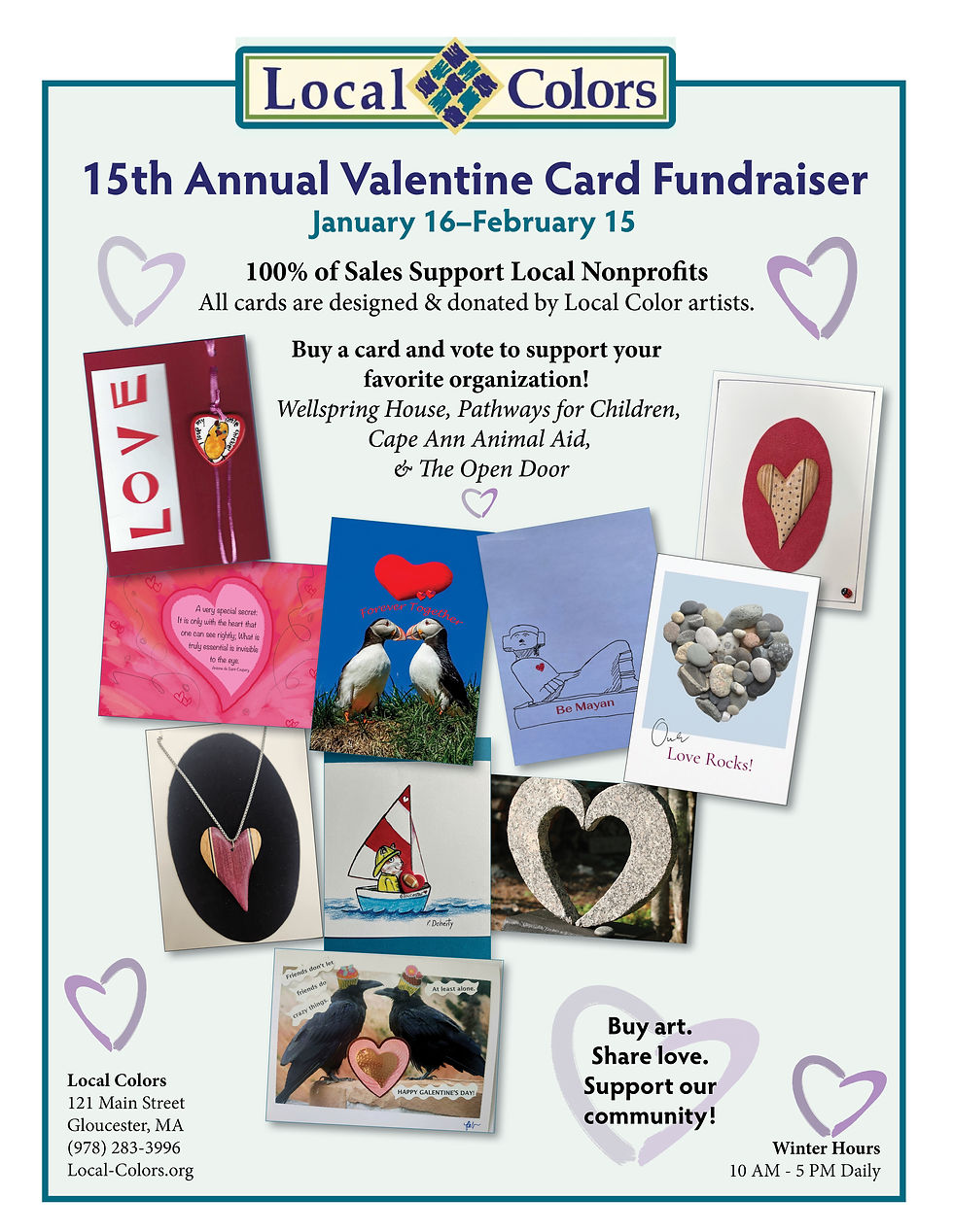 Local Colors Annal Valentine Card Fundraiser