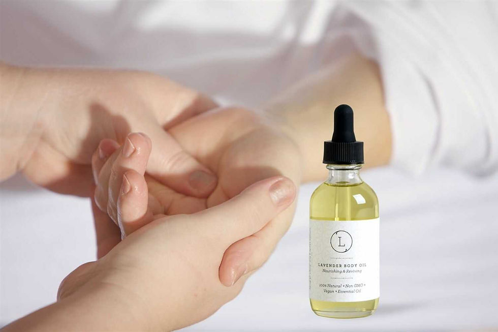 Thumbnail: Lavender Body Oil with CBD, Natural Moisturizing Body Oil (THC free)