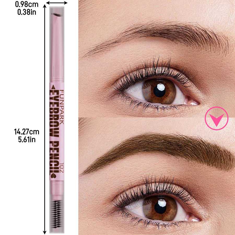 Thumbnail: 2 in1 Eyebrow pencil professional Cosmetics makeup for women 5 Colors Waterproof