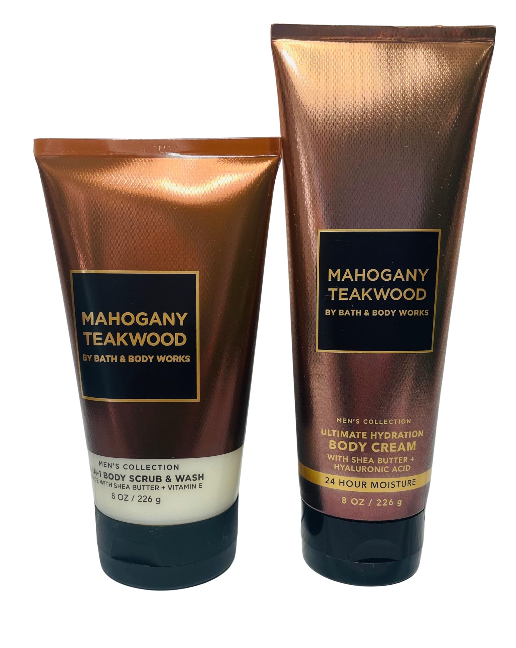 Bath and Body Works Mens Mahogany Teakwood Ultimate Hydration Body Cream and Bod