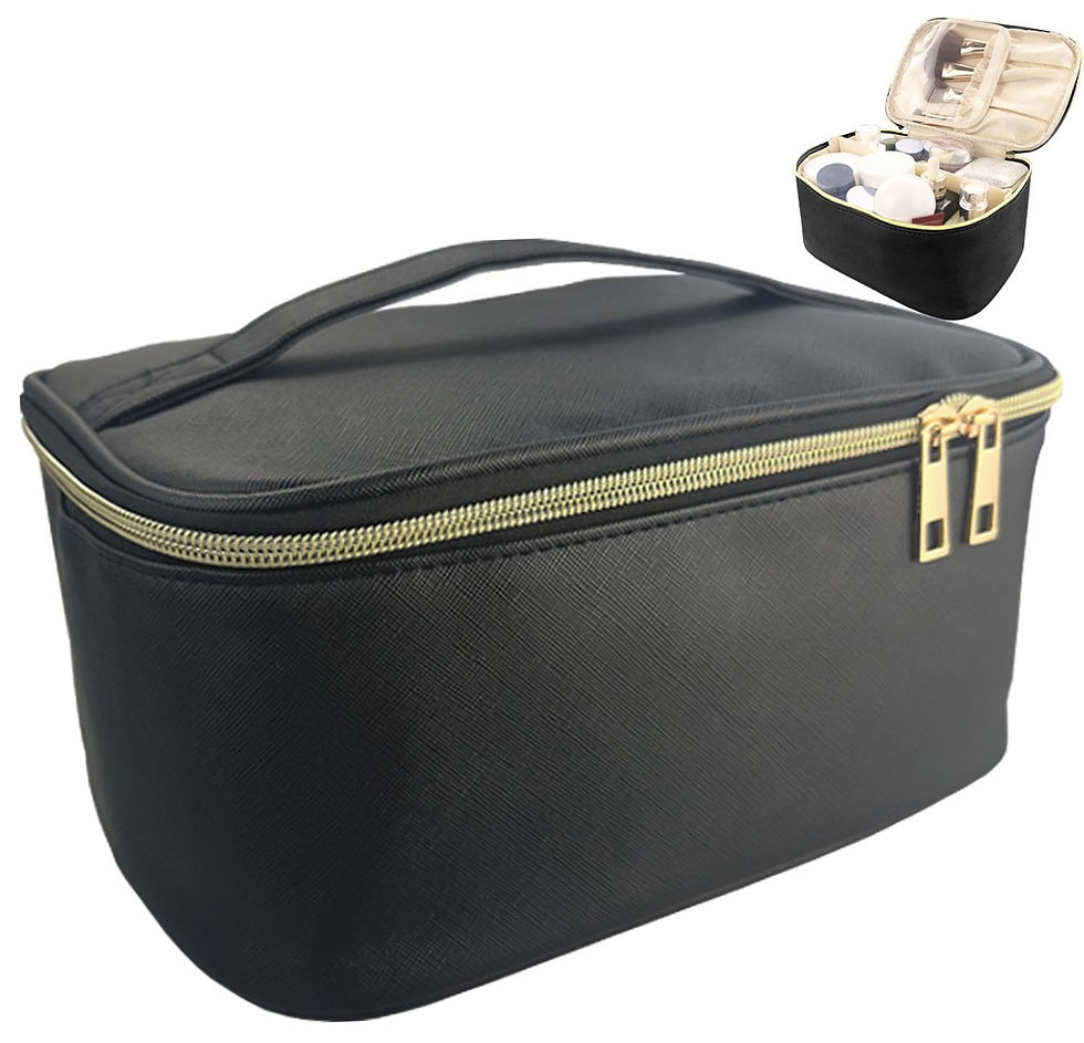Thumbnail: YHPDYL Travel Makeup Bag Portable Cosmetic Bag Large Capacity Makeup Bag with Ad