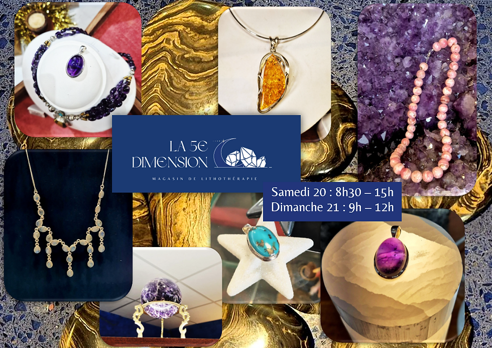 Ouverture exceptionnelle de La 5e Dimension pour des cadeaux cristallins et porteurs de sens