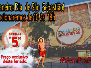 Feira aberta no feriado de São Sebastião