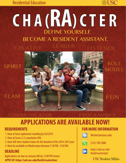 Resident Assistant Recruitment Flyer