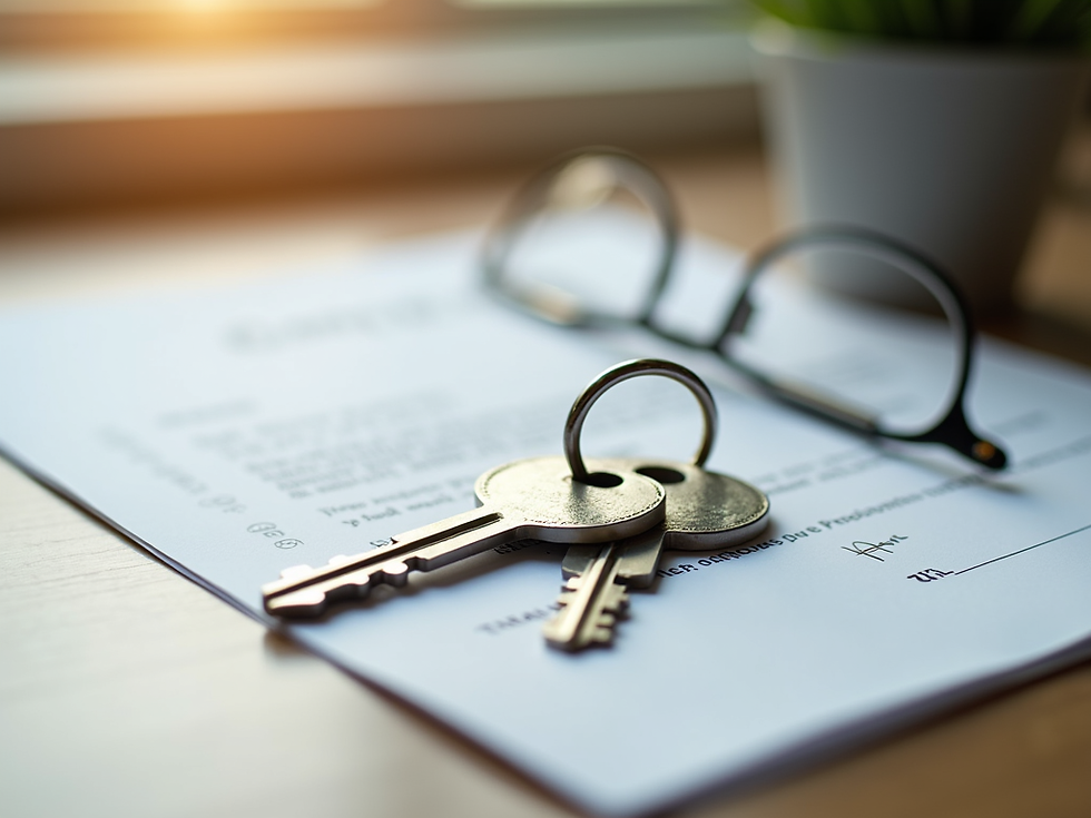 a key on a document