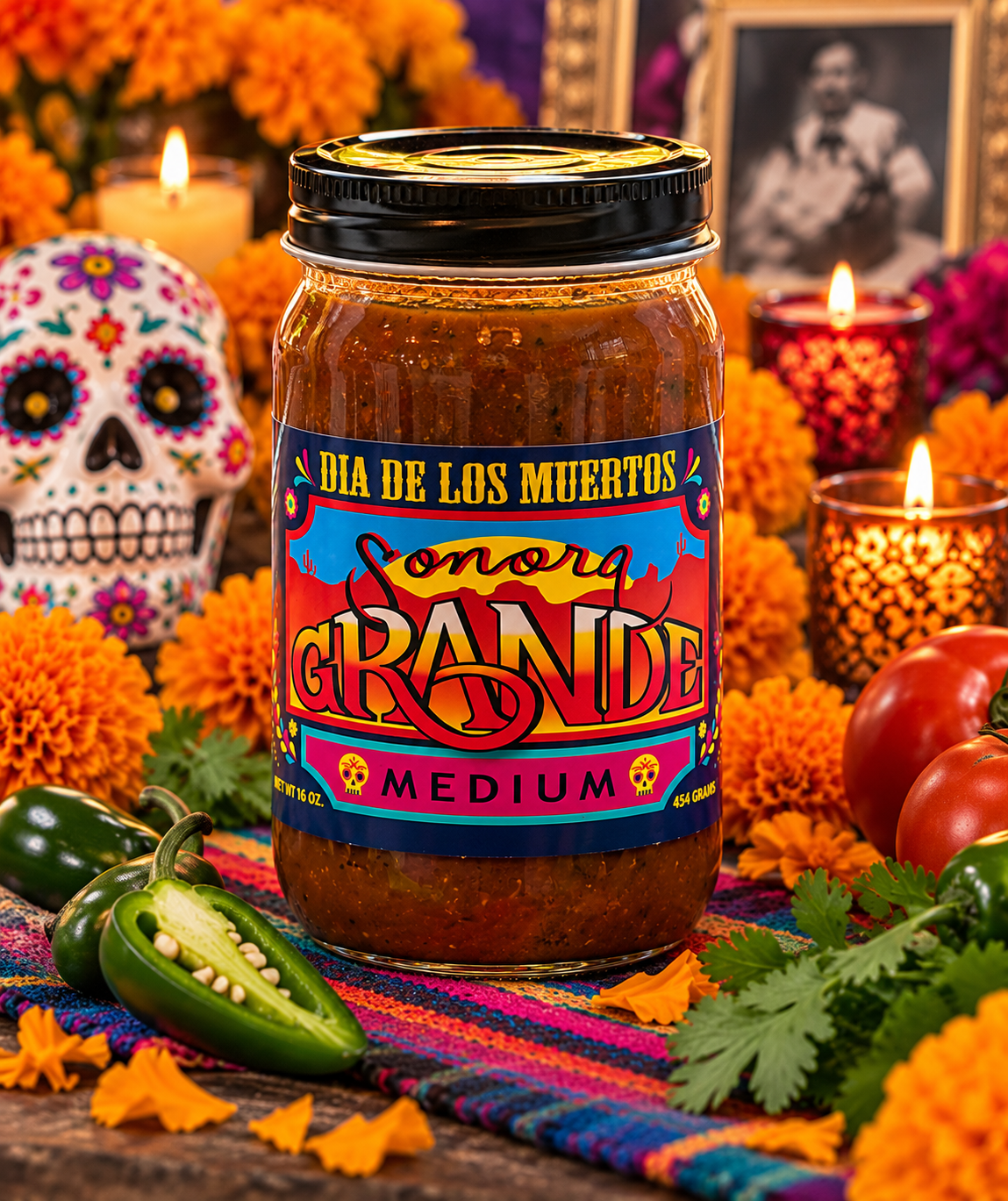Dia De Los Muertos Medium Salsa