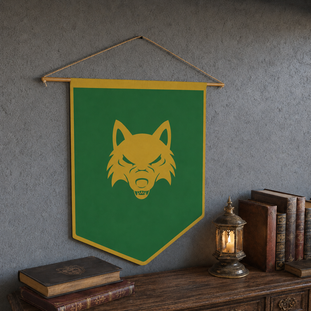 Nobles Pennant - House Mossfang Wall Banner