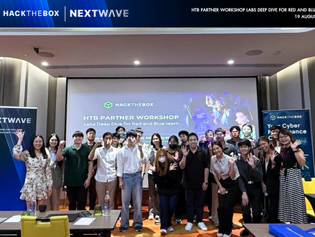 Nextwave ร่วมกับ Hack The Box จัดงาน Partner Workshop Labs: Deep Dive for Red & Blue Team
