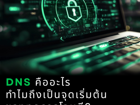 DNS คืออะไร ทำไม DNS ถึงเป็นจุดเริ่มต้นของทุกการโจมตีทางไซเบอร์? 