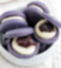 Spooky Blackberry Macaron