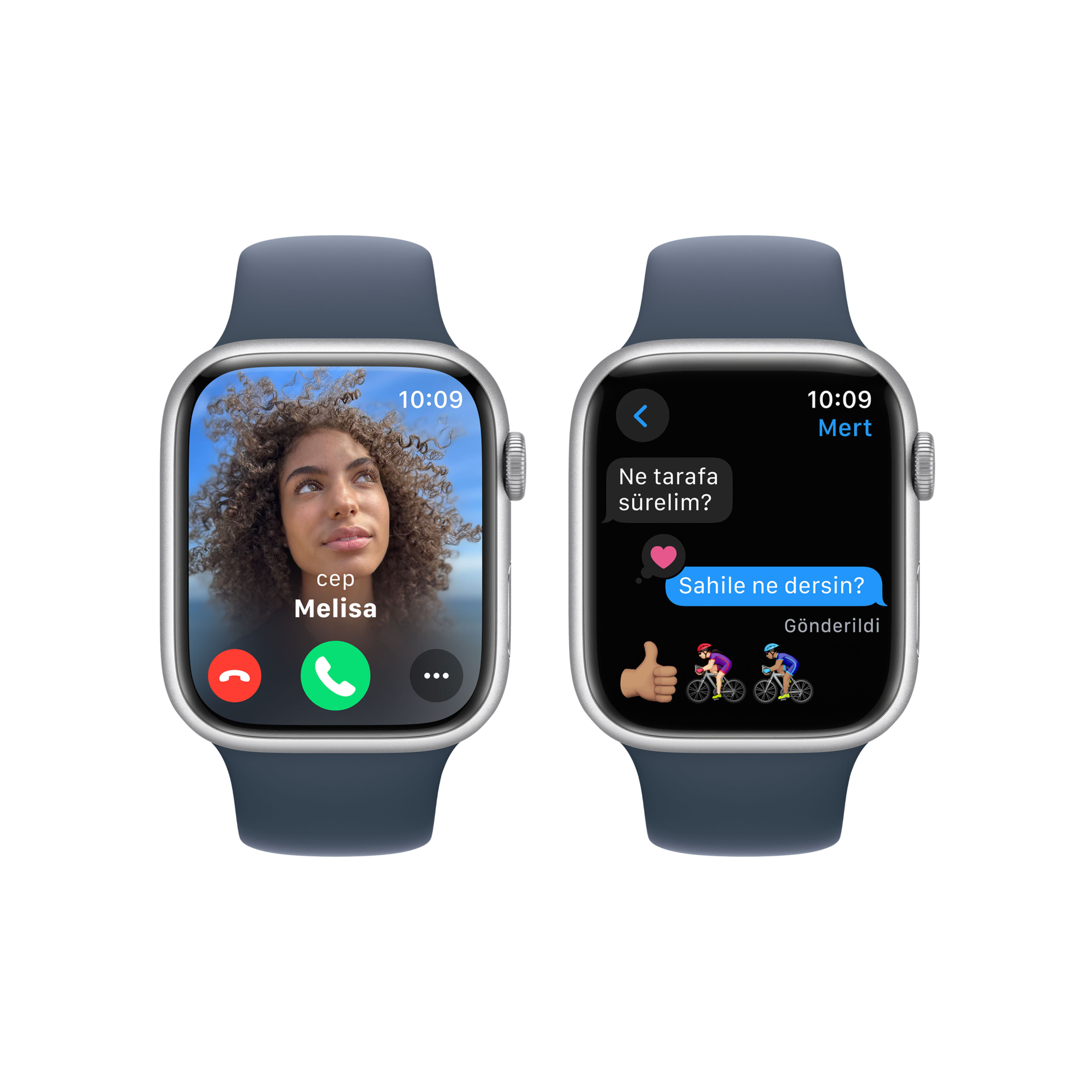 Arçelik Apple Watch S9 45mm Gümüş Mavi SB-M/L Akıllı Saat