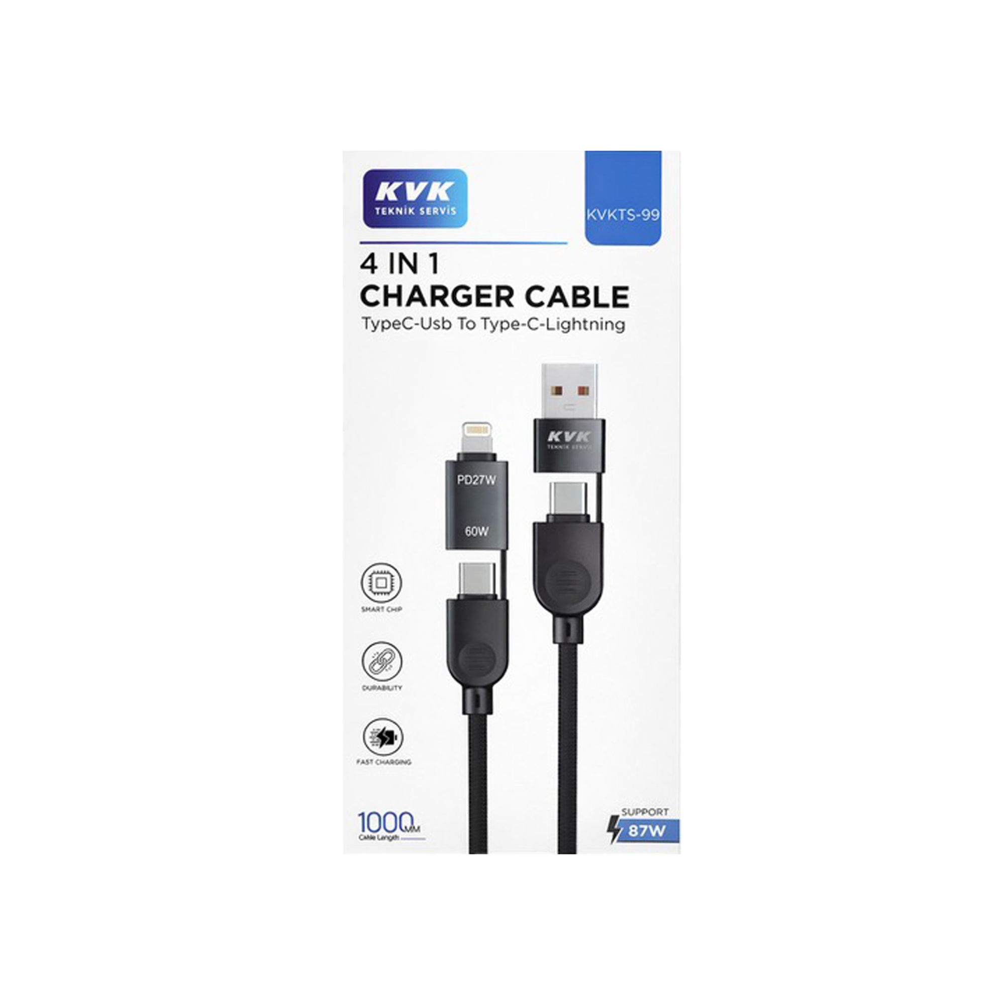 Arçelik 4in1 Typec-Usb to Typec-Lightining Şarj Kabloları