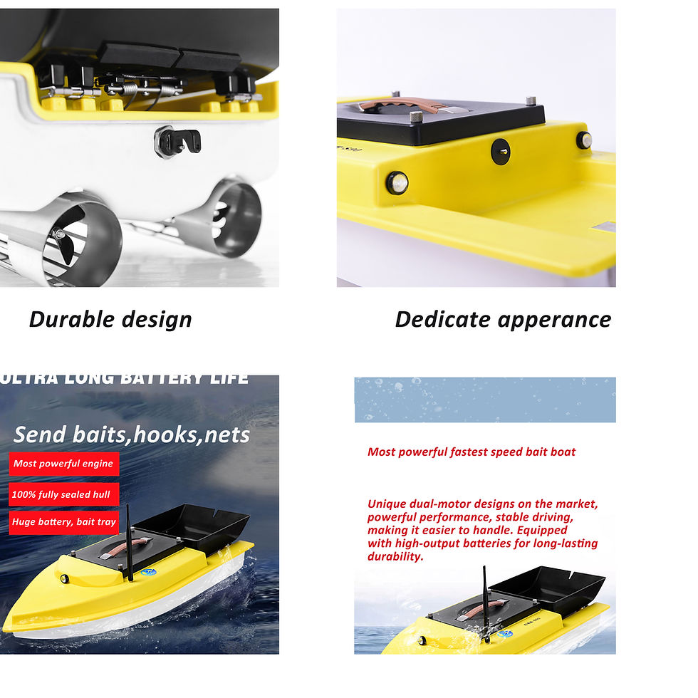 Thumbnail: S90 12V Super Speed Surf Fishing Bait Boat with GPS Auto Return And Hook Release