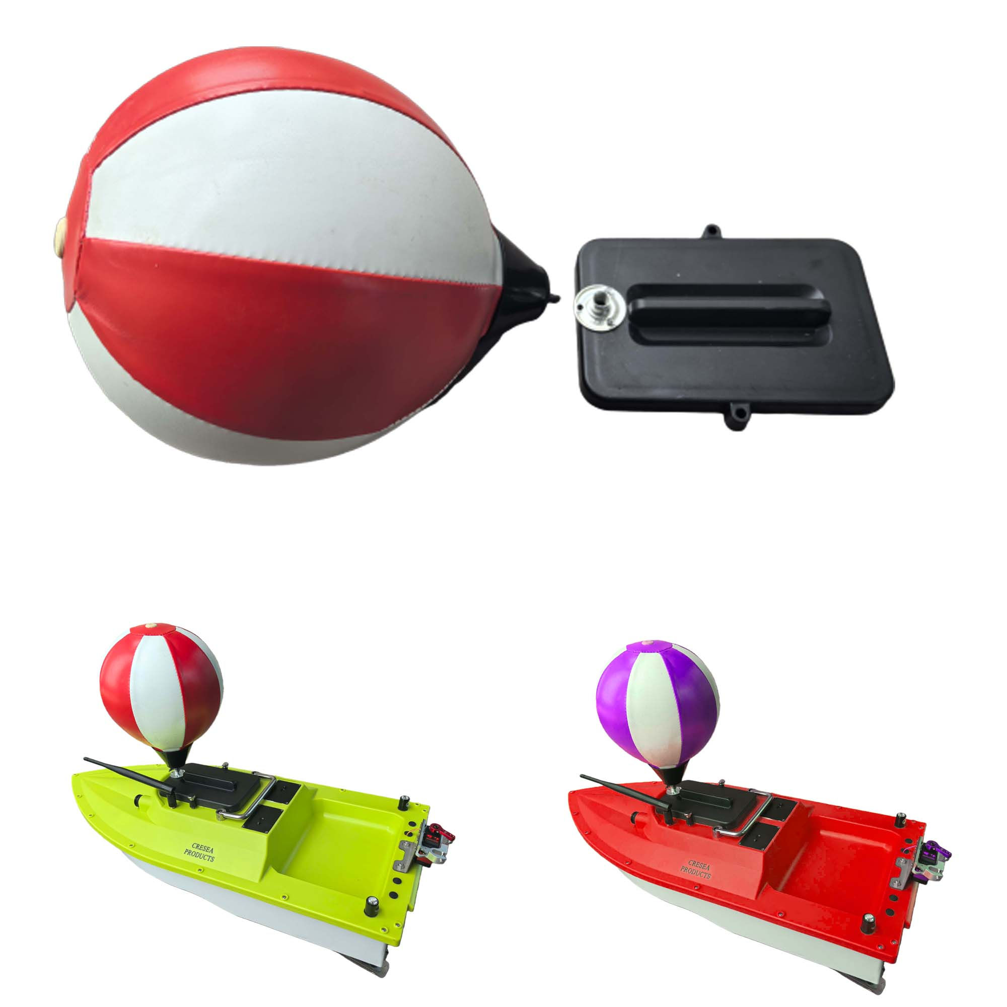 Inflatable Ball Self Righting Kits for S70 S80 Surf Fishing Bait Boats