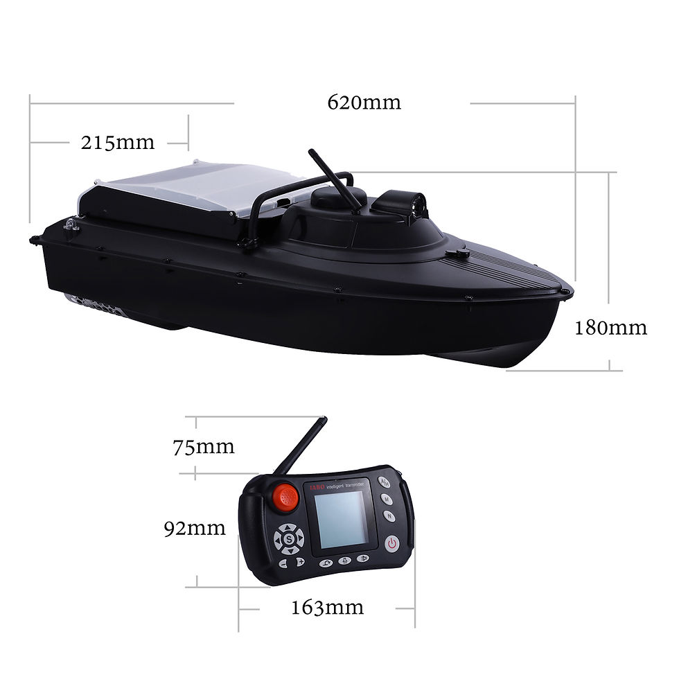 Thumbnail: 7.4V JABO2BG 2 in 1 Bait Boat with Fish Finder for Carp Fishing