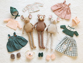 handmade animal doll sewing patterns clothes accessories countrykitty.jpg