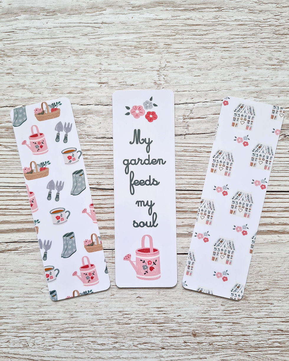 Gardening and watering can bookmarks