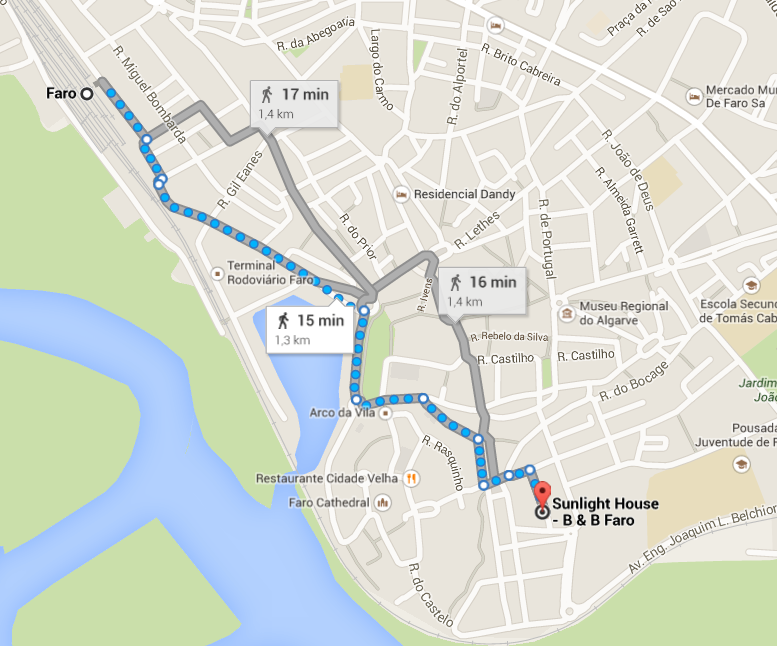 Contacts Faro Sunlight House B&B Faro