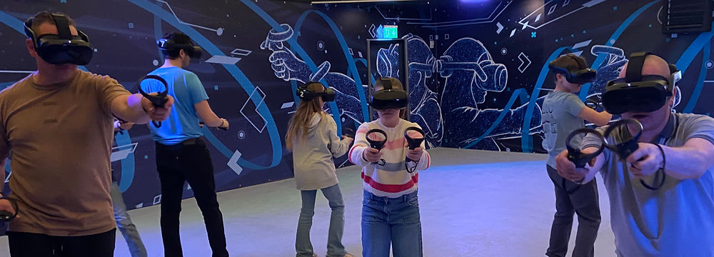 VR-Spieler in der Arena