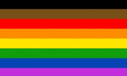 DRAPEAU INCLUSIF DES PERSONNES DE COULEUR DE PHILADELPHIE