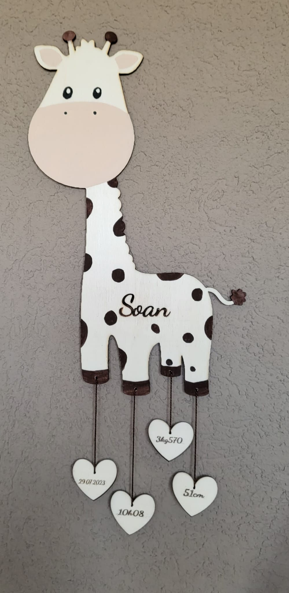 Girafe personnalisable 