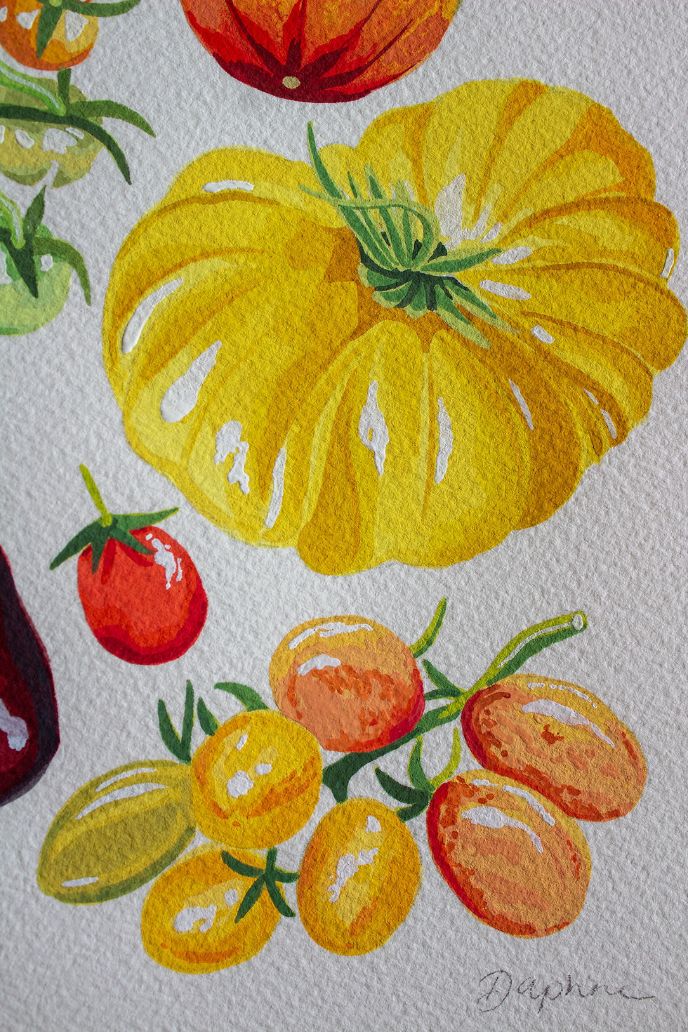 Thumbnail: Original Painting: Tomato Collage