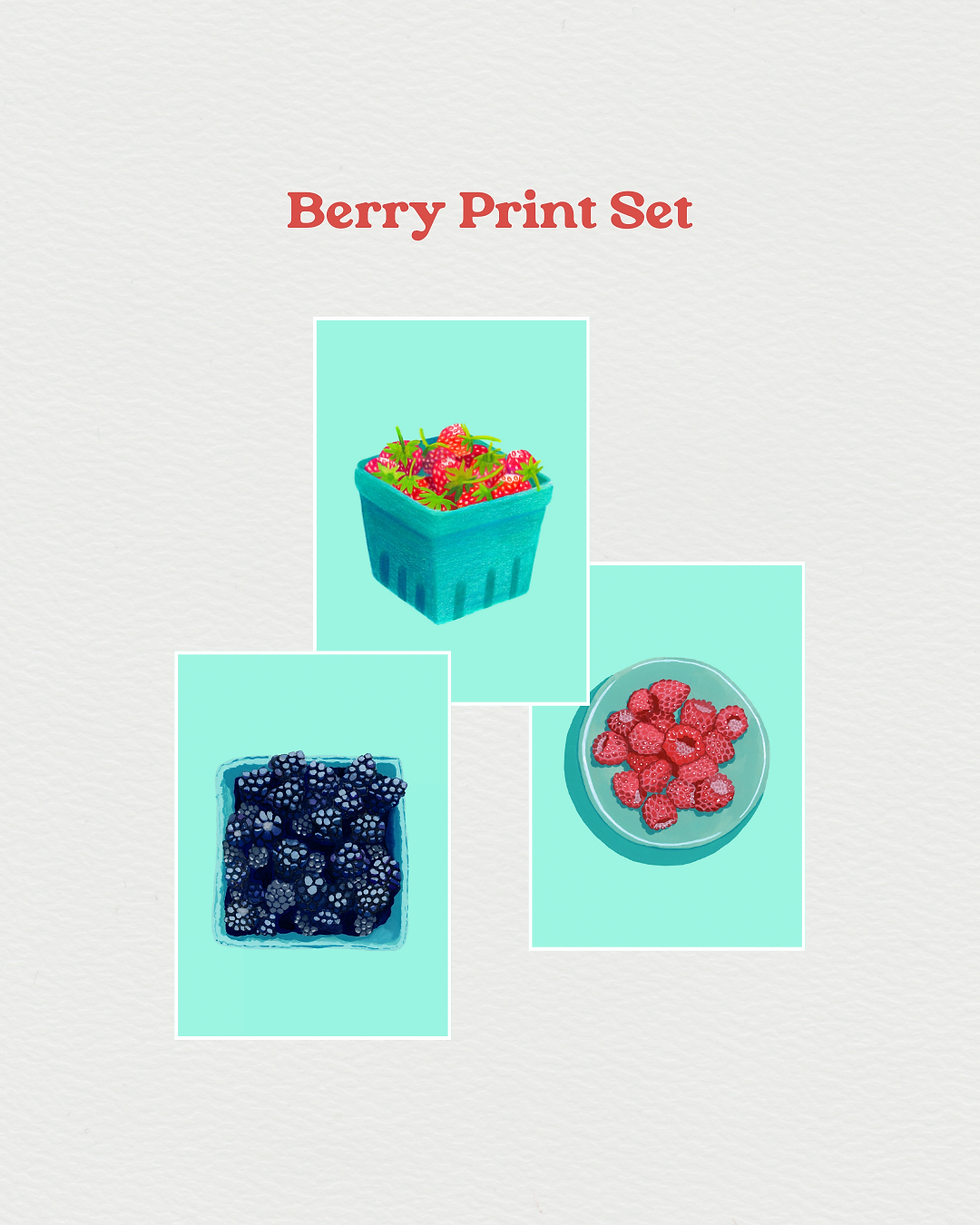Berry Print Set