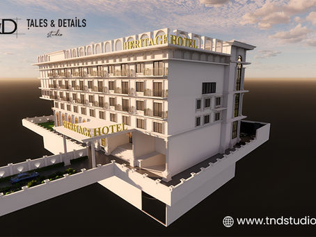 Modern hotel design by architect in Noida