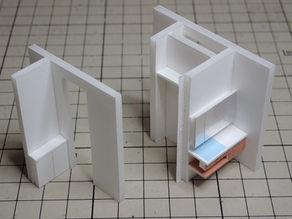 建築模型　M邸住宅カラー模型の製作　３