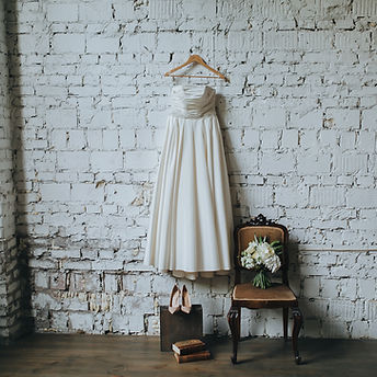 Wedding dress setup