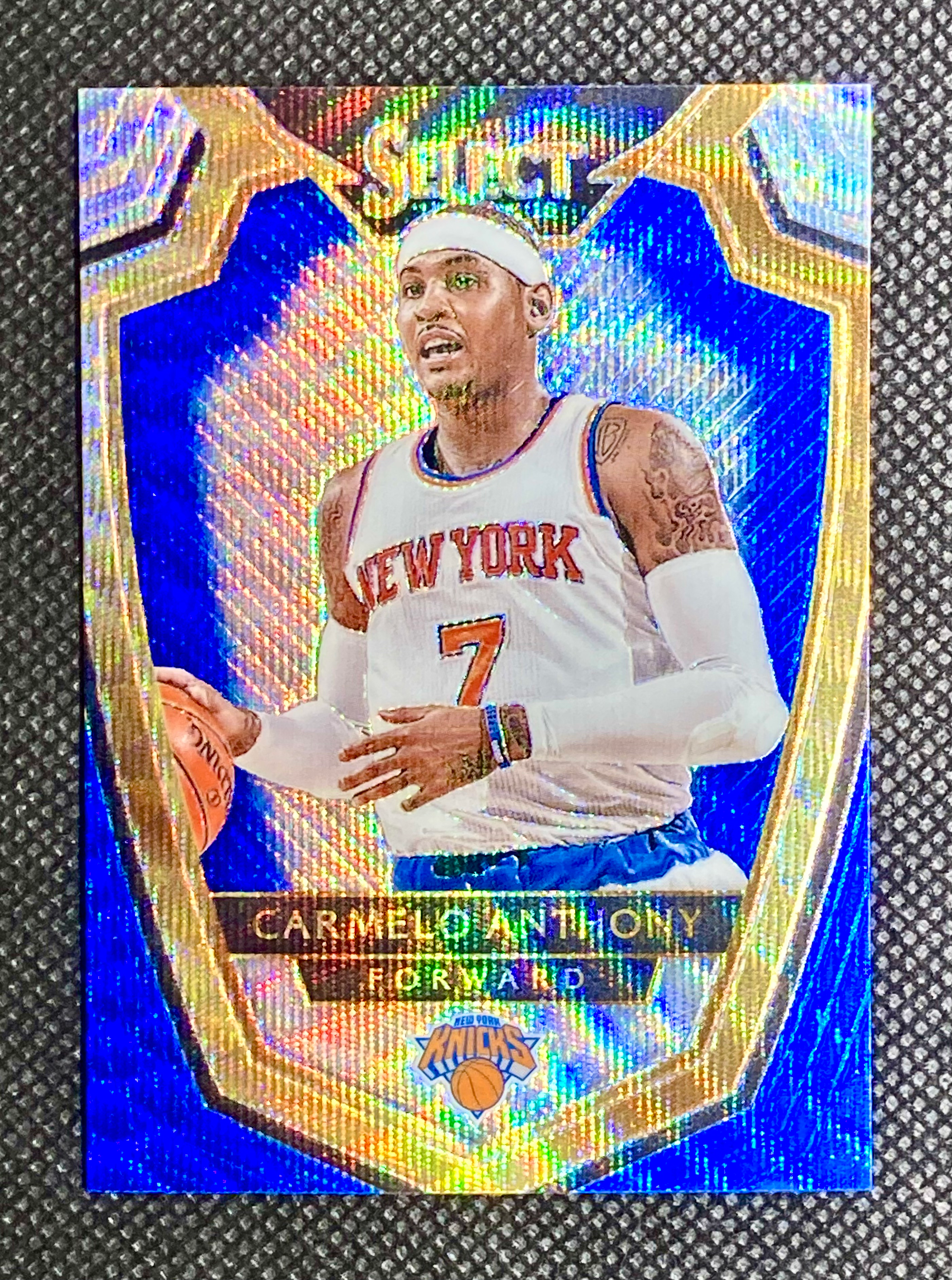 CARMELO ANTHONY - Select Concourse Blue & White Prizm 2014