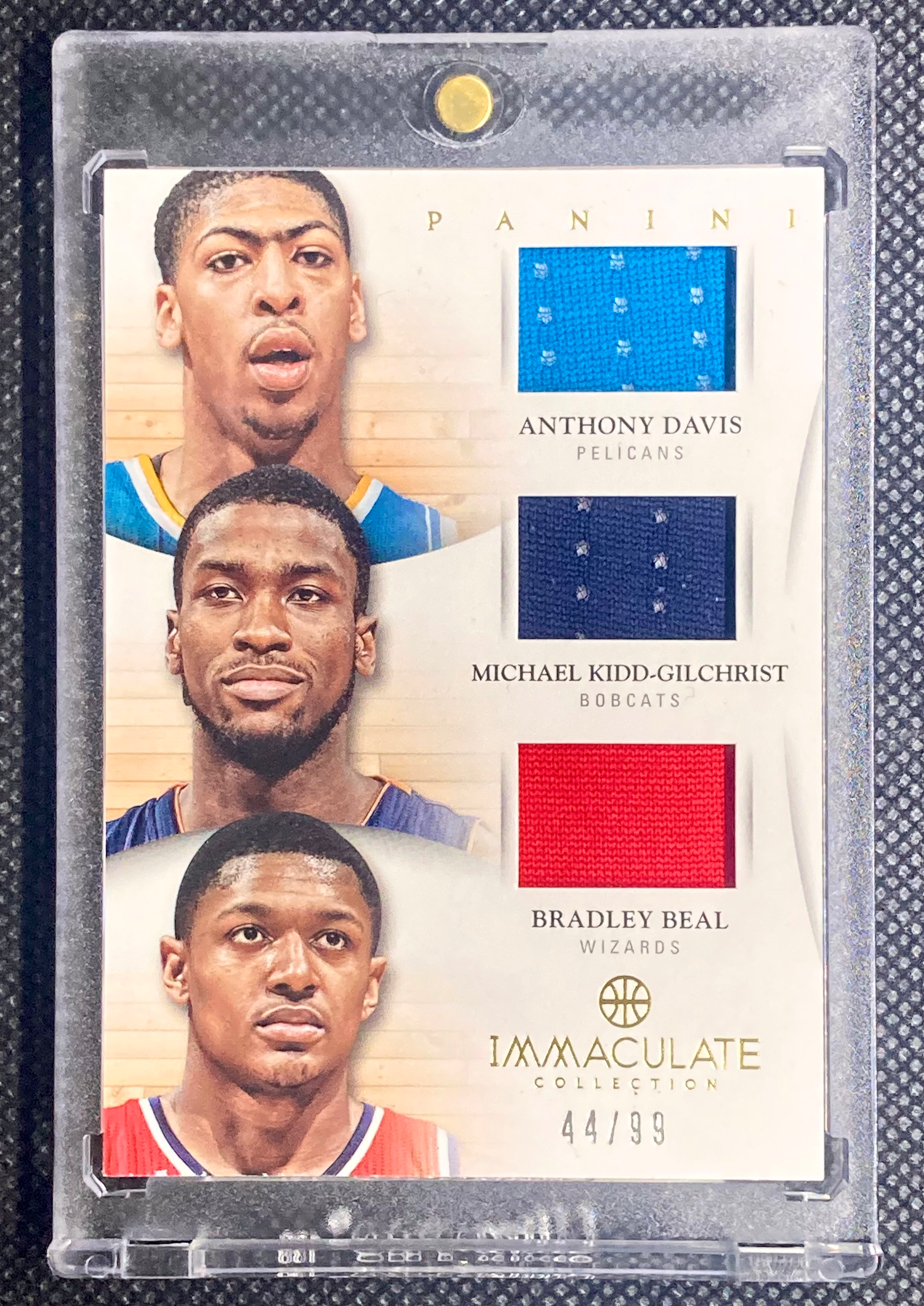 ANTHONY DAVIS/MKG/BRADLEY BEAL - Immaculate Triple Game-Worn Jersey Rookie #/99