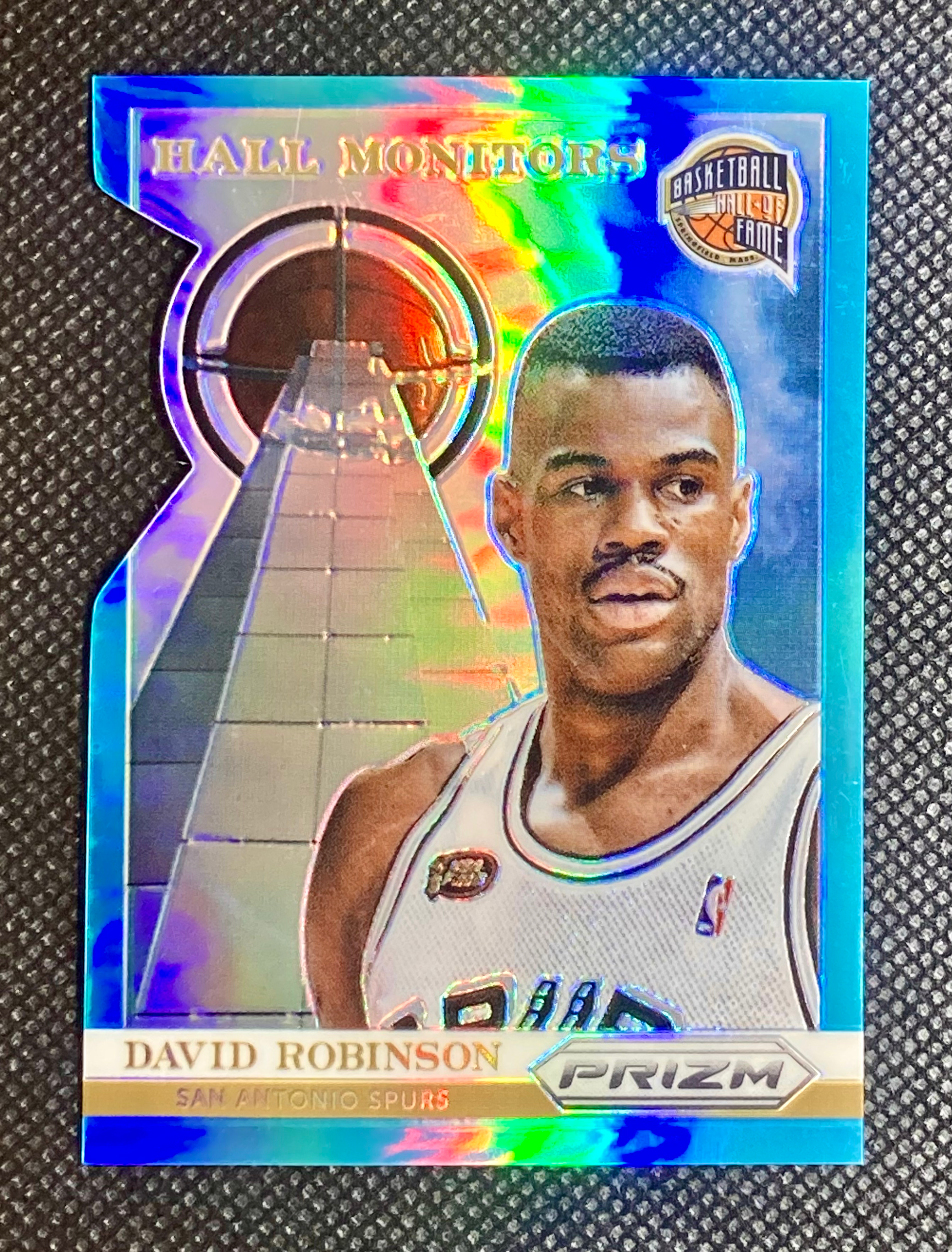 DAVID ROBINSON - Prizm Hall Monitors Blue Die-Cut #/199